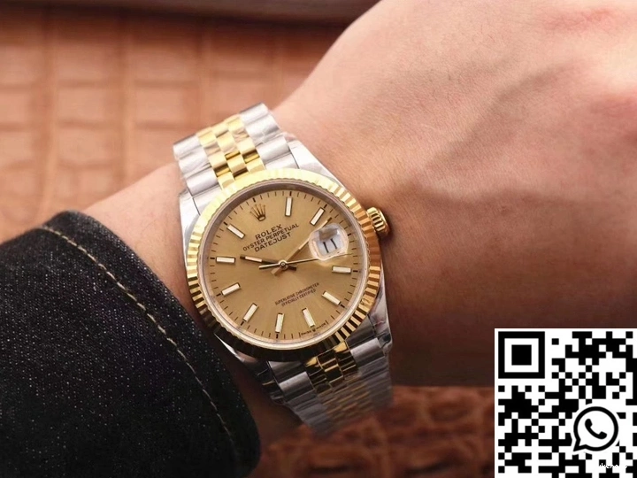 EW Minimalist Rolex Champagne Datejust 659 Factory M126233-0015 Dial 0718